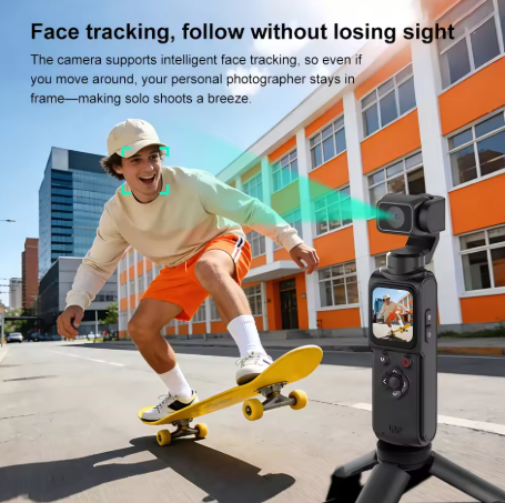 Cámara de acción Regaton 4K con seguimiento facial de 330°