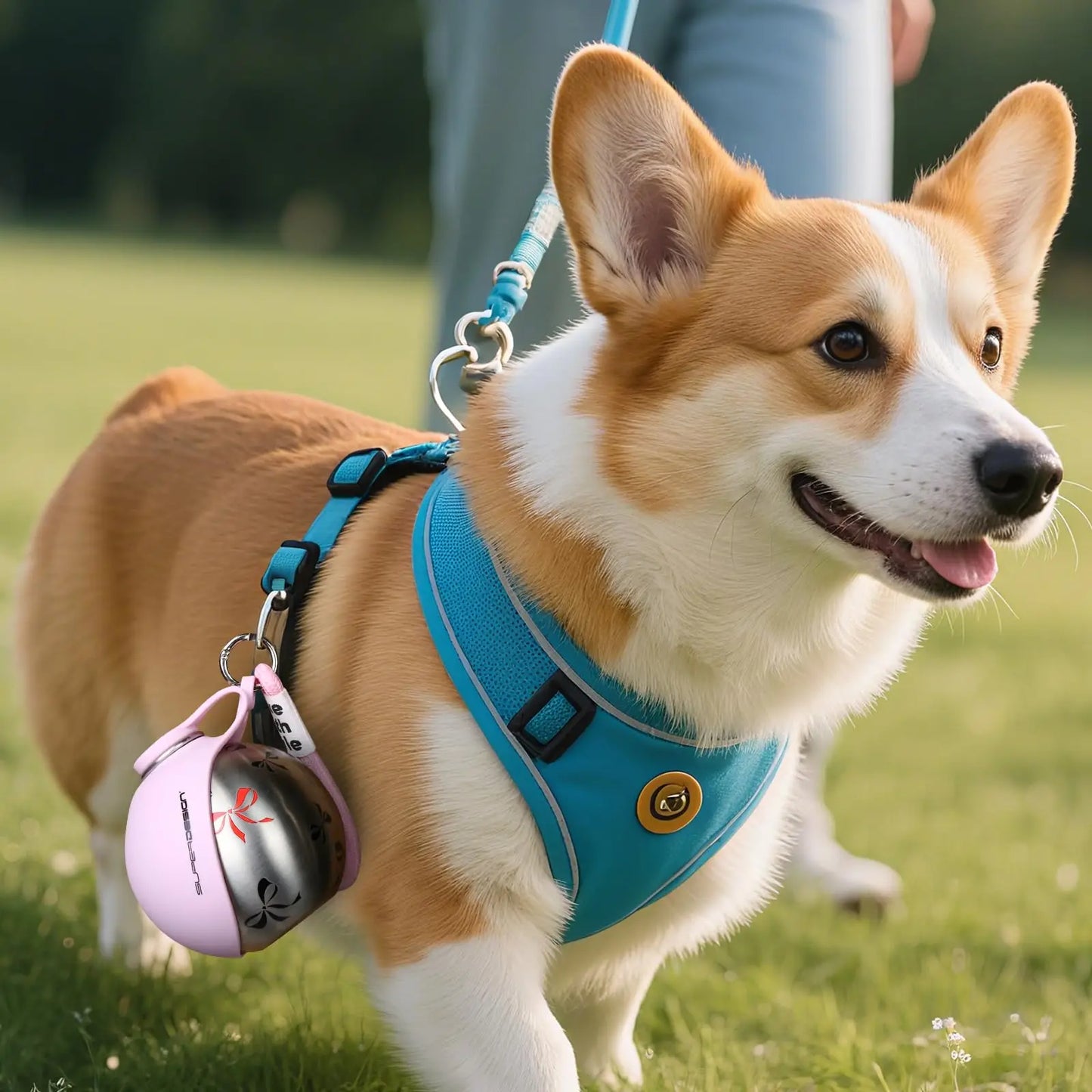 Botella de Agua Portátil 2 en 1 para Perros