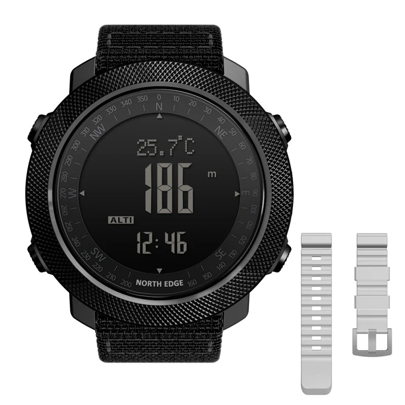 Reloj Deportivo Militar NORTH EDGE – Resistente al Agua 50M