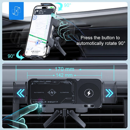Cargador inalámbrico para auto compatible con Samsung Galaxy Z Fold 5/6 y Flip 3/4