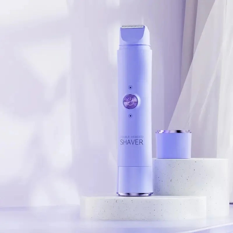 Afeitadora eléctrica inalámbrica y recargable 2 en 1 para mujeres