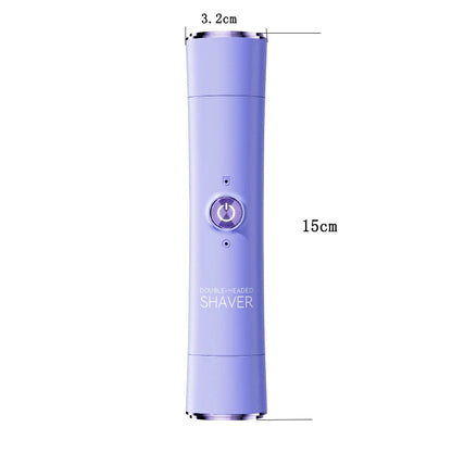 Afeitadora eléctrica inalámbrica y recargable 2 en 1 para mujeres