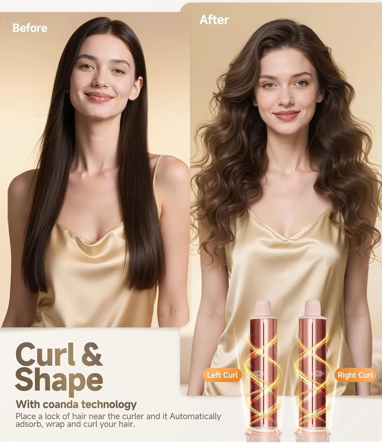 Moldeador y secador de cabello plegable 8 en 1