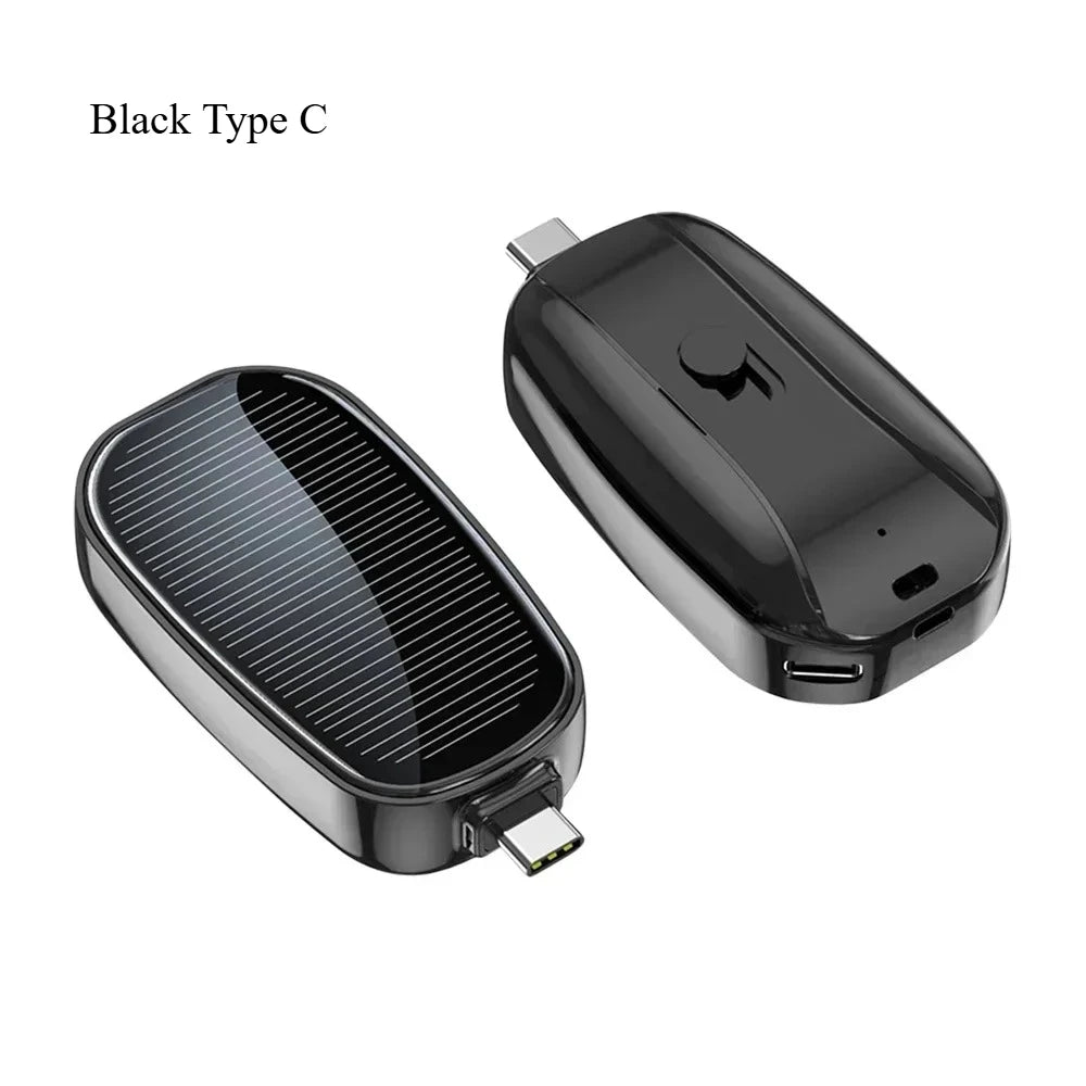 Mini Batería Externa solar de Emergencia y Cargador Portátil tipo llavero