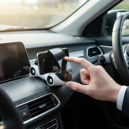 Soporte para teléfono con diseño de modelo de auto, giratorio 360°,