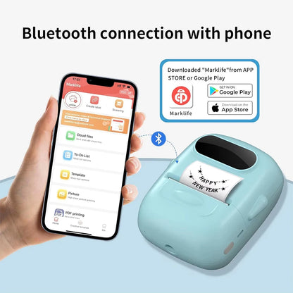 Mini impresora de Etiquetas Marklife P50: Compatible con etiquetas de 12 a 50 mm