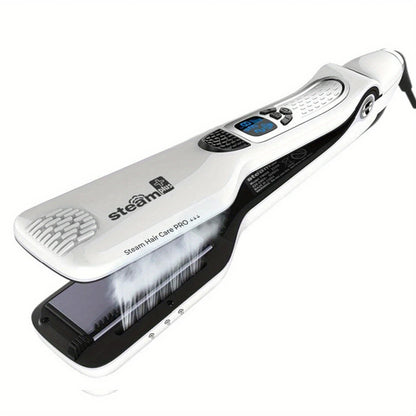 Cepillo alisador de pelo profesional a vapor, anti-quemaduras