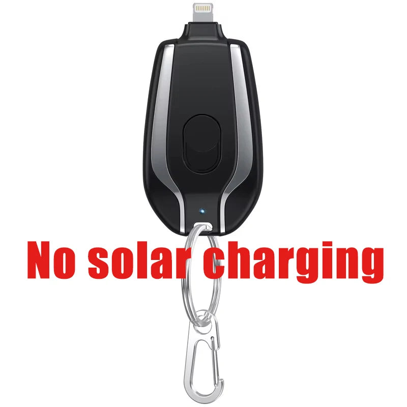 Mini Batería Externa solar de Emergencia y Cargador Portátil tipo llavero