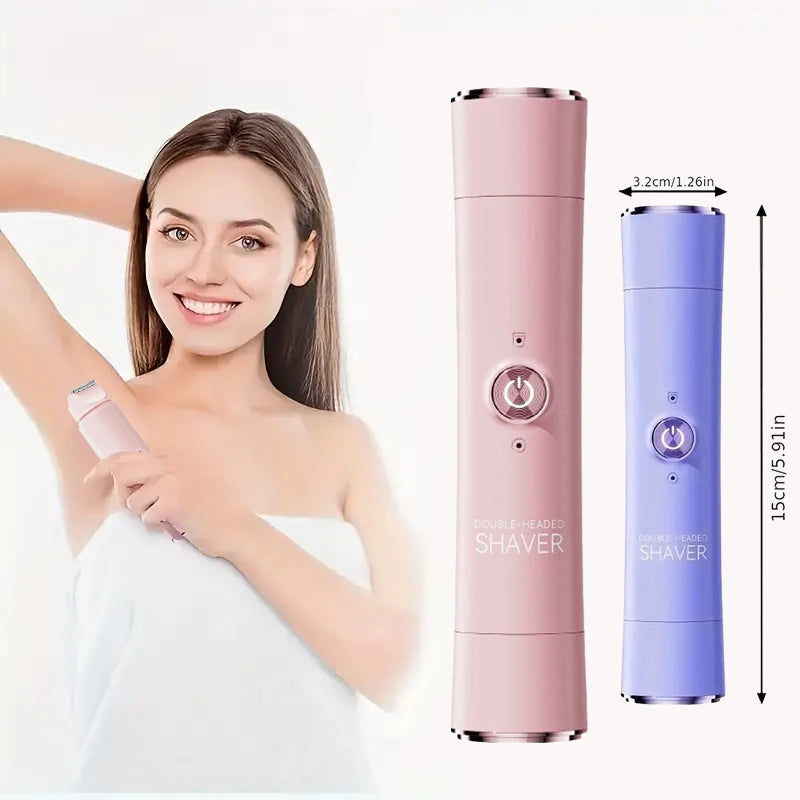 Afeitadora eléctrica inalámbrica y recargable 2 en 1 para mujeres