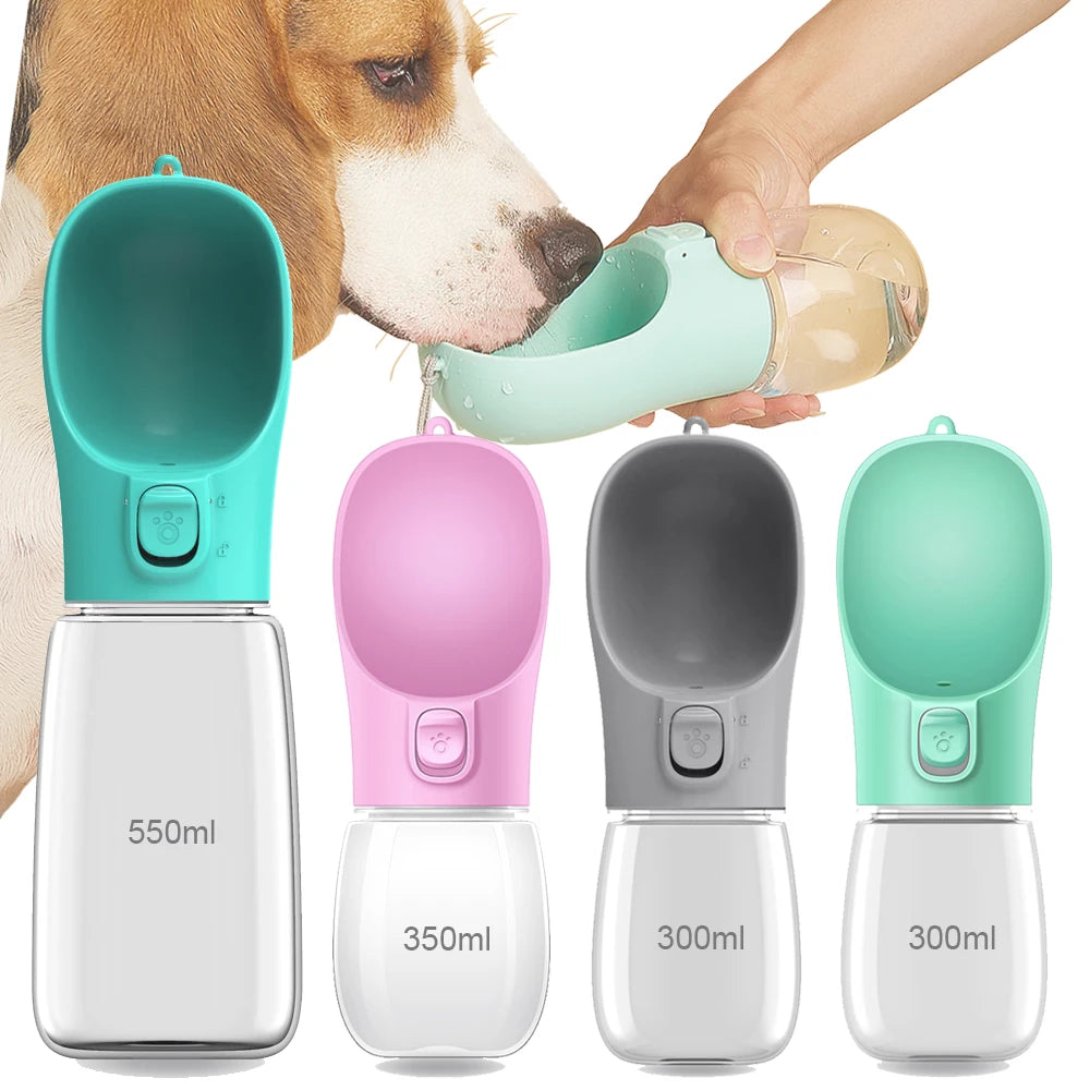 Botella de agua para perros y gatos | Bebedero portátil a prueba de fugas