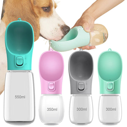 Botella de agua para perros y gatos | Bebedero portátil a prueba de fugas