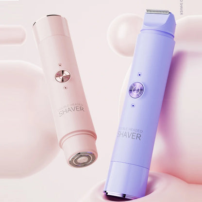 Afeitadora eléctrica inalámbrica y recargable 2 en 1 para mujeres