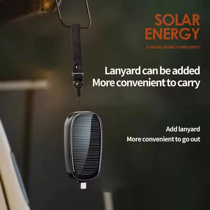 Mini Batería Externa solar de Emergencia y Cargador Portátil tipo llavero