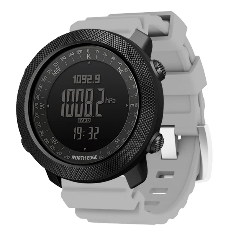 Reloj Deportivo Militar NORTH EDGE – Resistente al Agua 50M
